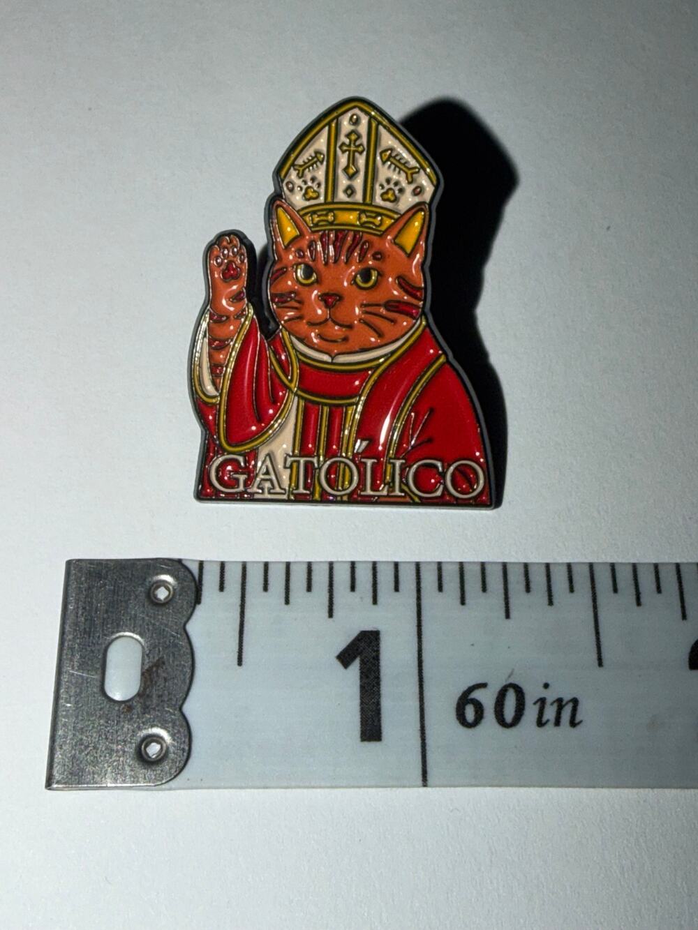 CATOLICO cat Pin Brooch